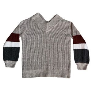 Staccato V-neck Striped Long Sleeve Sweater | Women’s L